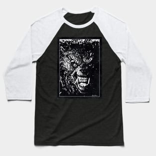 AMERICAN WEREWOLF IN LONDON (Black and White) Baseball T-Shirt